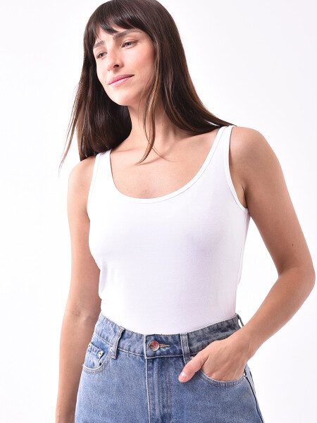 MUSCULOSA INTERIOR BLANCO