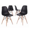 Silla Eames Pack 4 Unidades Calidad Premium Negro