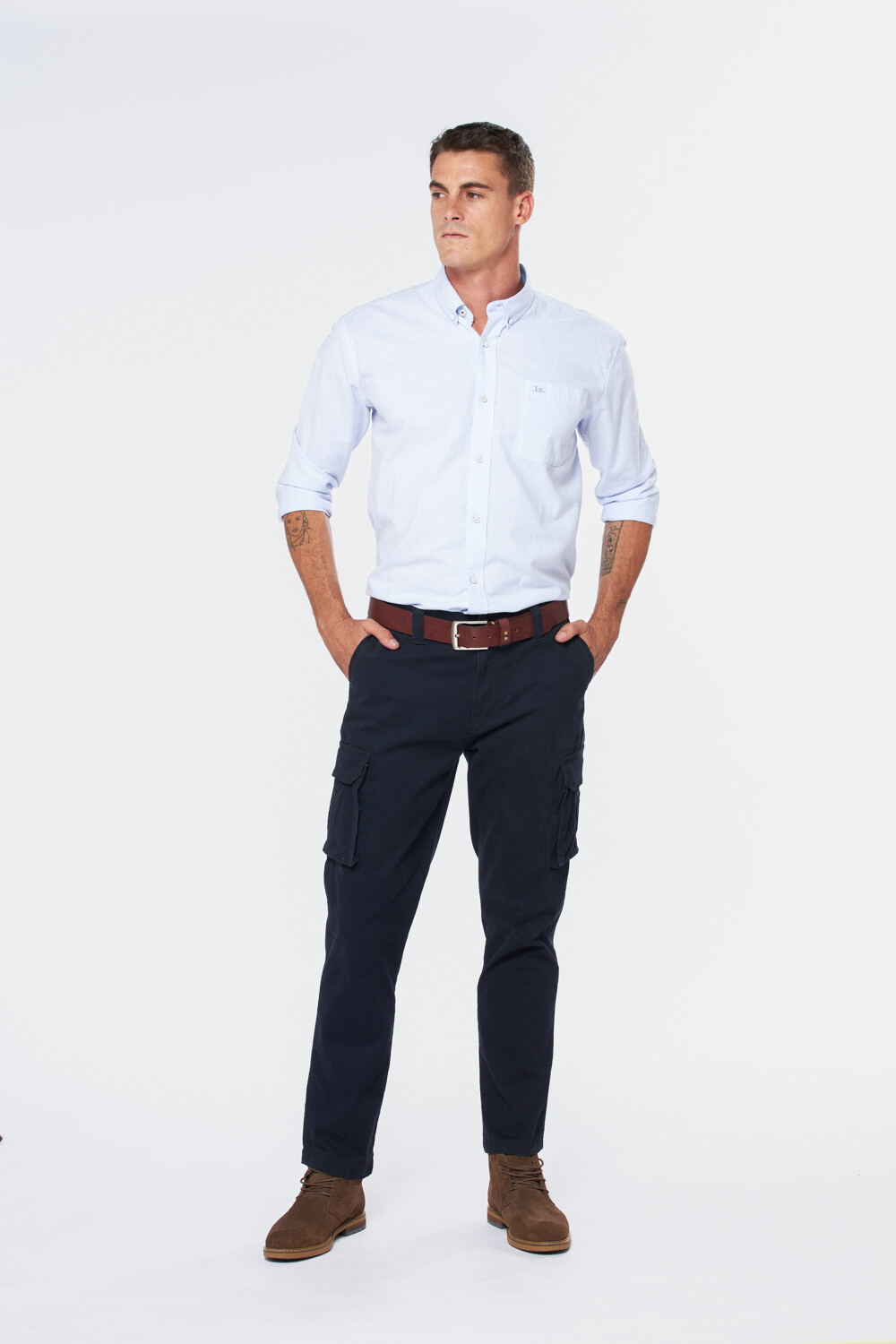 PANTALÓN CARGO Azul