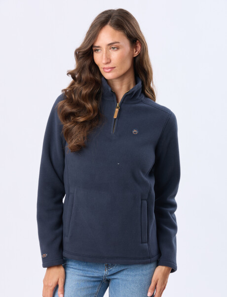 BUZO POLAR MEDIO CIERRE Azul