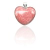 Dije Colgante Corazón-Plata 925-Piedra rodocrosita-CP4514 conpiedra