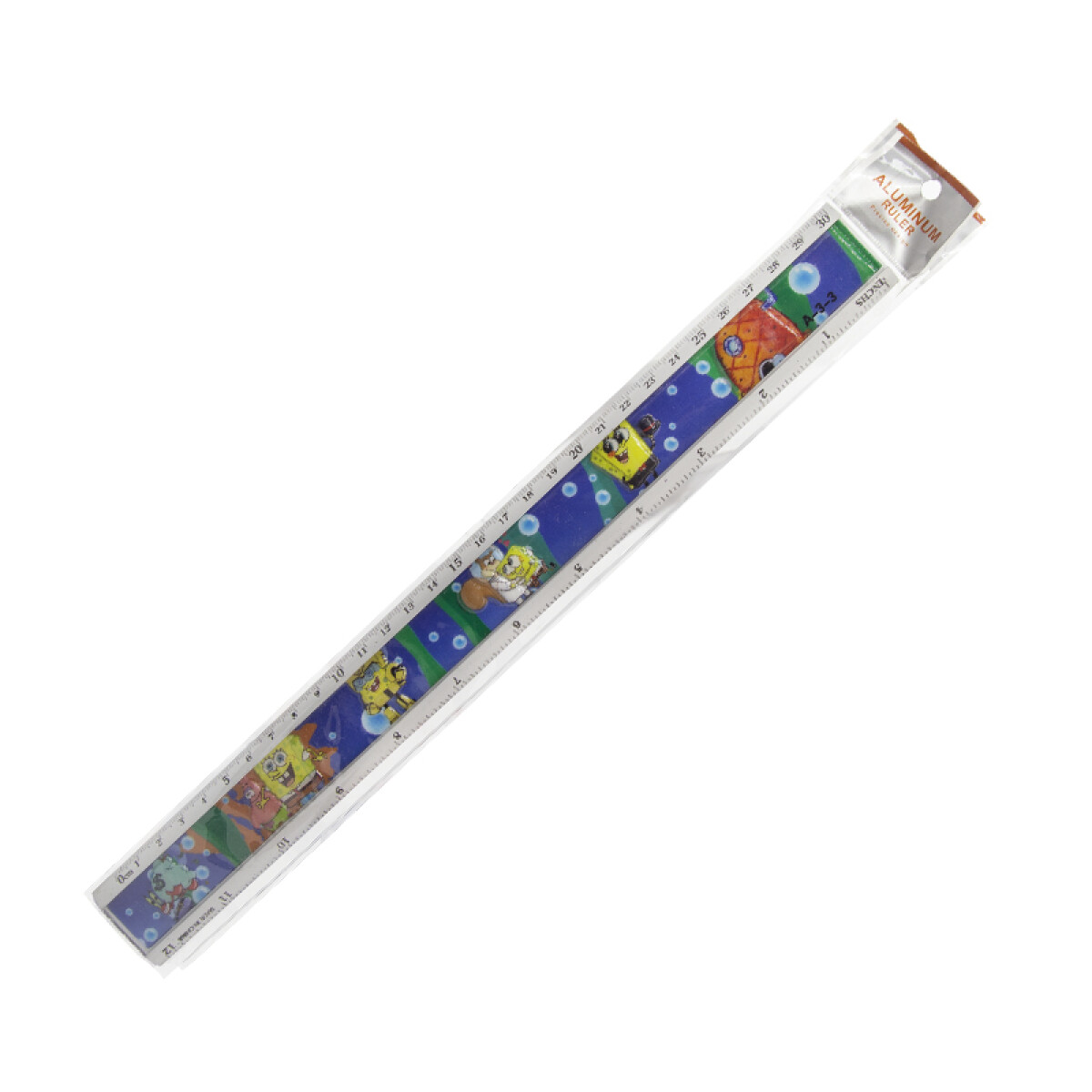 Regla de Aluminio 30cm - DiseÃÂ±o Infantil con Relieve 