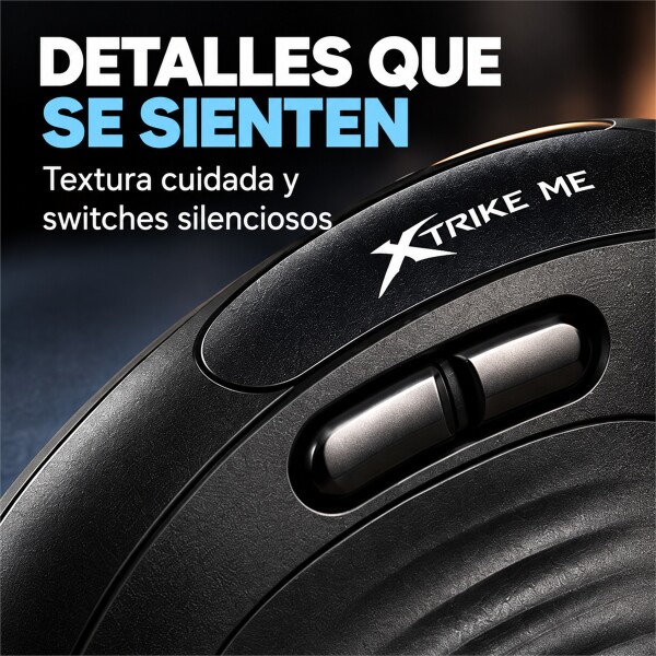 Mouse Vertical Inalámbrico Xtrike Me GW-301 4000 DPI Negro 1