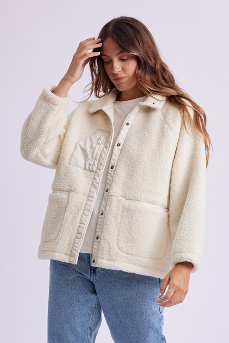 Campera Sherpa Crudo