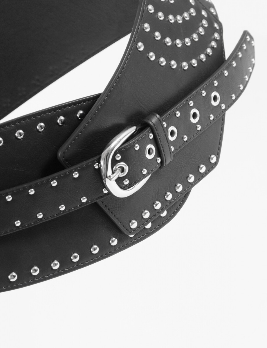 Cinturón faja tachas - negro 