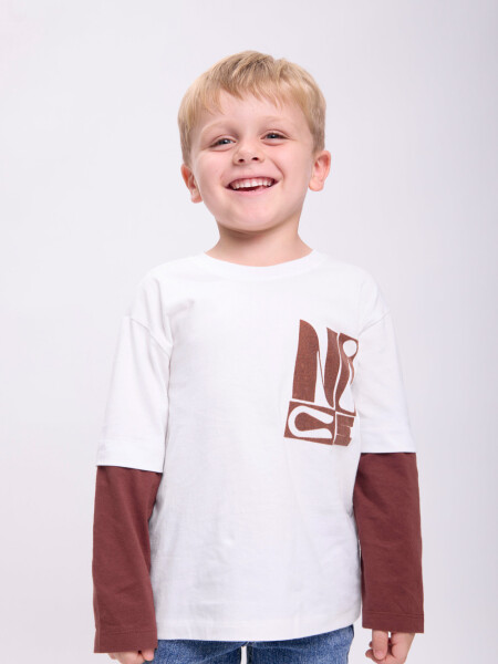 Remera manga larga Gris Claro