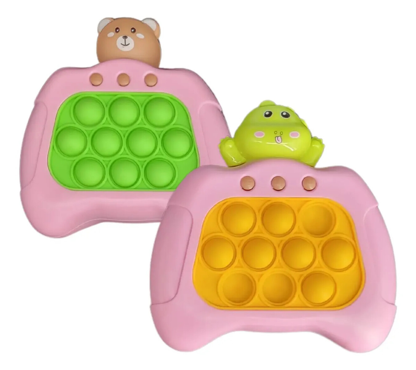 Pop it eléctrico, juego anti-stress, para la memoria, super divertido - Animalito Rosa 