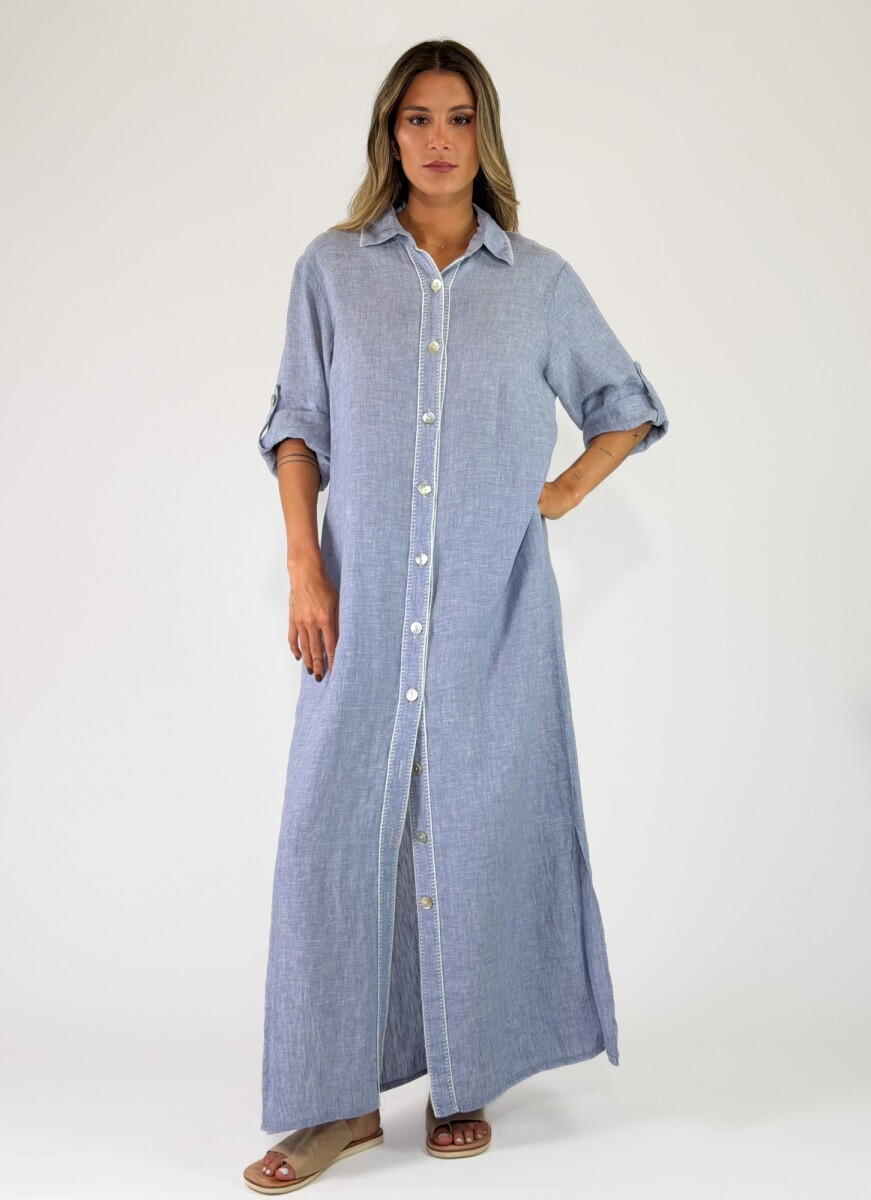 VESTIDO LEBLON - CELESTE 