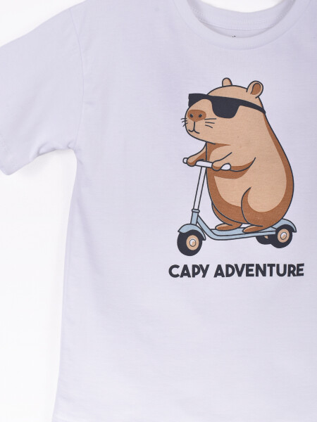 REMERA NIÑO CAPPY BLANCO