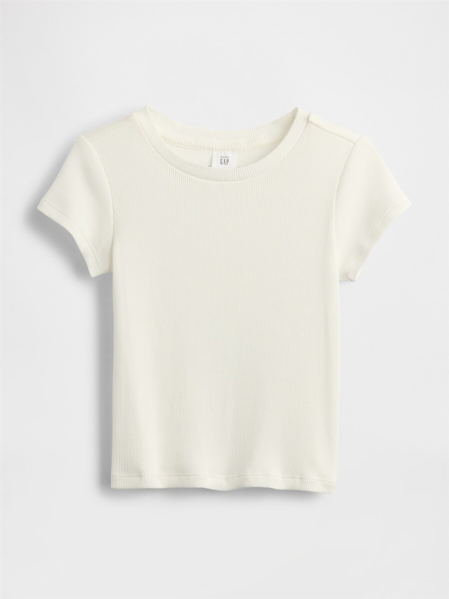 Remera Pointelle Toddler Niña - New Off White 