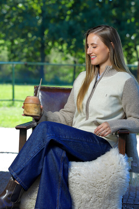 Campera Artesanal Bolonia Crudo