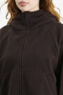 W' HOODED HELIX FLEECE JACKET Marron