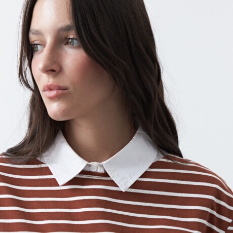 REMERA CHILA Marrón Corteza