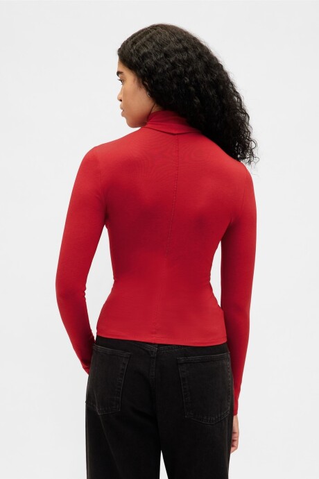 Remera Polera Mujer Modern Red