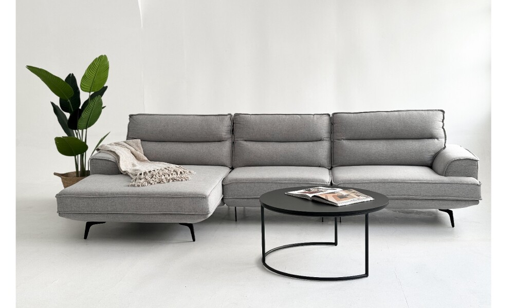 Sofá con Chaise MARIUS Gris PREVENTA Sofá con Chaise MARIUS Gris PREVENTA