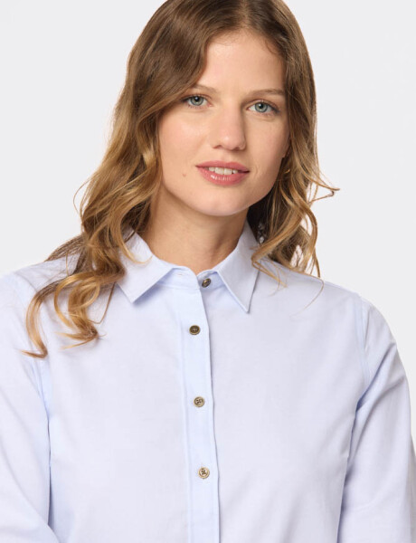 CAMISA OXFORD LISA Celeste