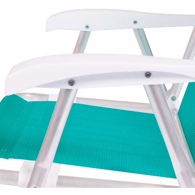 Set X 2 Sillas Altas Conforto Sannet Aluminio VERDE