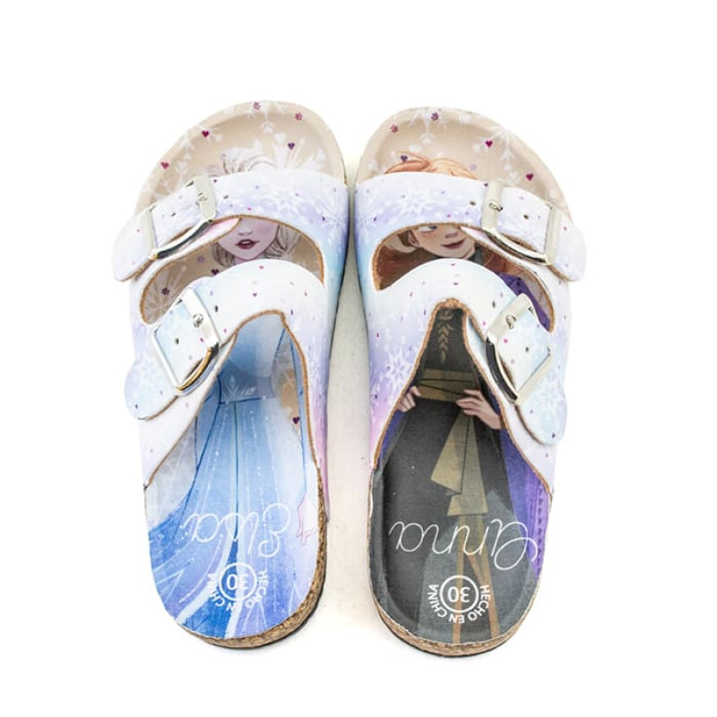 Sandalia Disney Frozen de Niños - FRICSS22014 Celeste-combinado