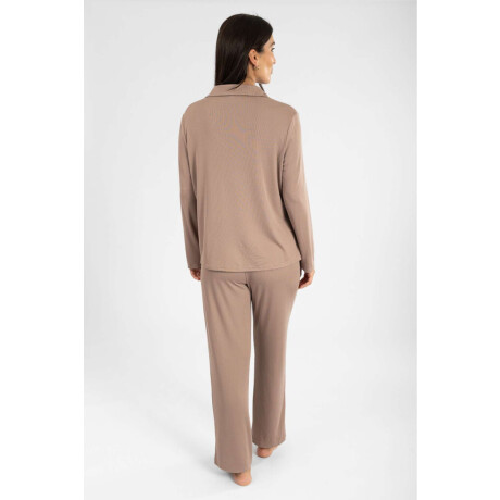 Pijama nine ribb yummy Beige