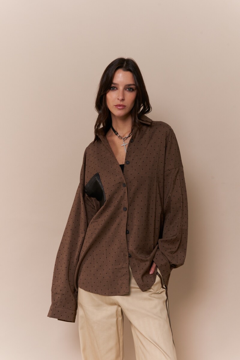 Camisa Enriqueta MARRON