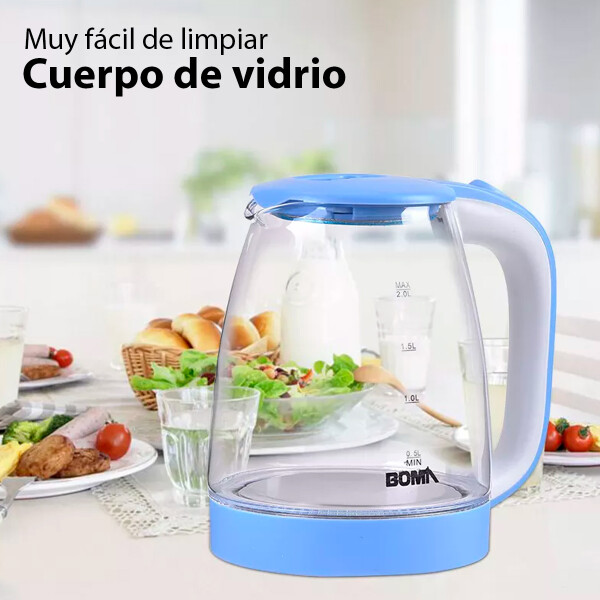 Jarra Eléctrica Boma Bm-0605 2 L JARRA ELECTRICA BOMA CELESTE BM-0605****