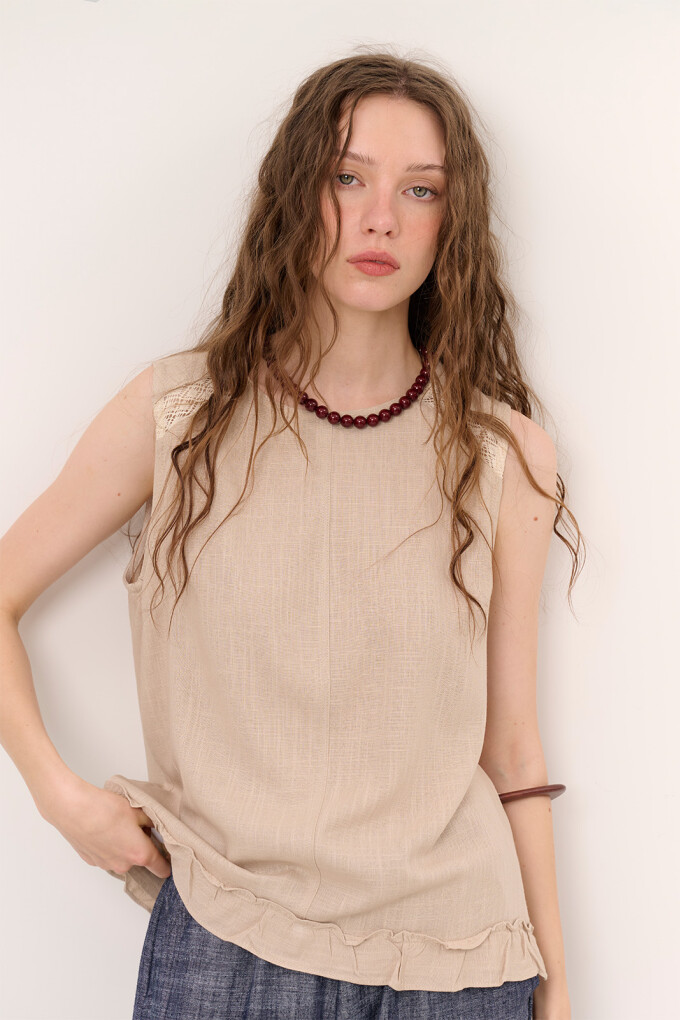 TOP PILAR BEIGE