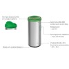 Cubo 40LTS Acero Inoxidable Tapa vaivén Verde - 94539/205 Cubo 40LTS Acero Inoxidable Tapa vaivén Verde - 94539/205