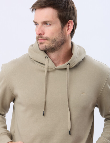 CANGURO DE ALGODÓN CON CAPUCHA Khaki