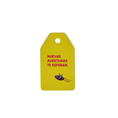 Etiqueta colgante universo kids Amarillo