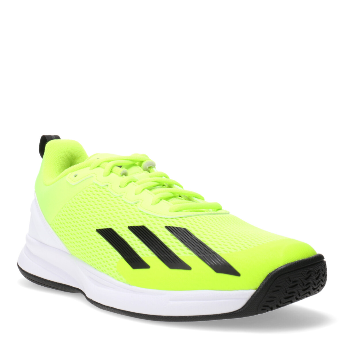 Court Flash Speed Adidas - Lima/Negro/Blanco 