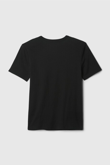 Remera Logo Gap Niño True Black