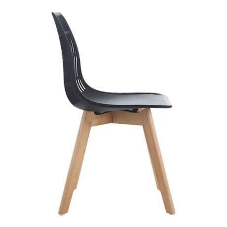 Silla Diseño Eames Moscu Moderna Versátil p/ Hogar Oficina Negro