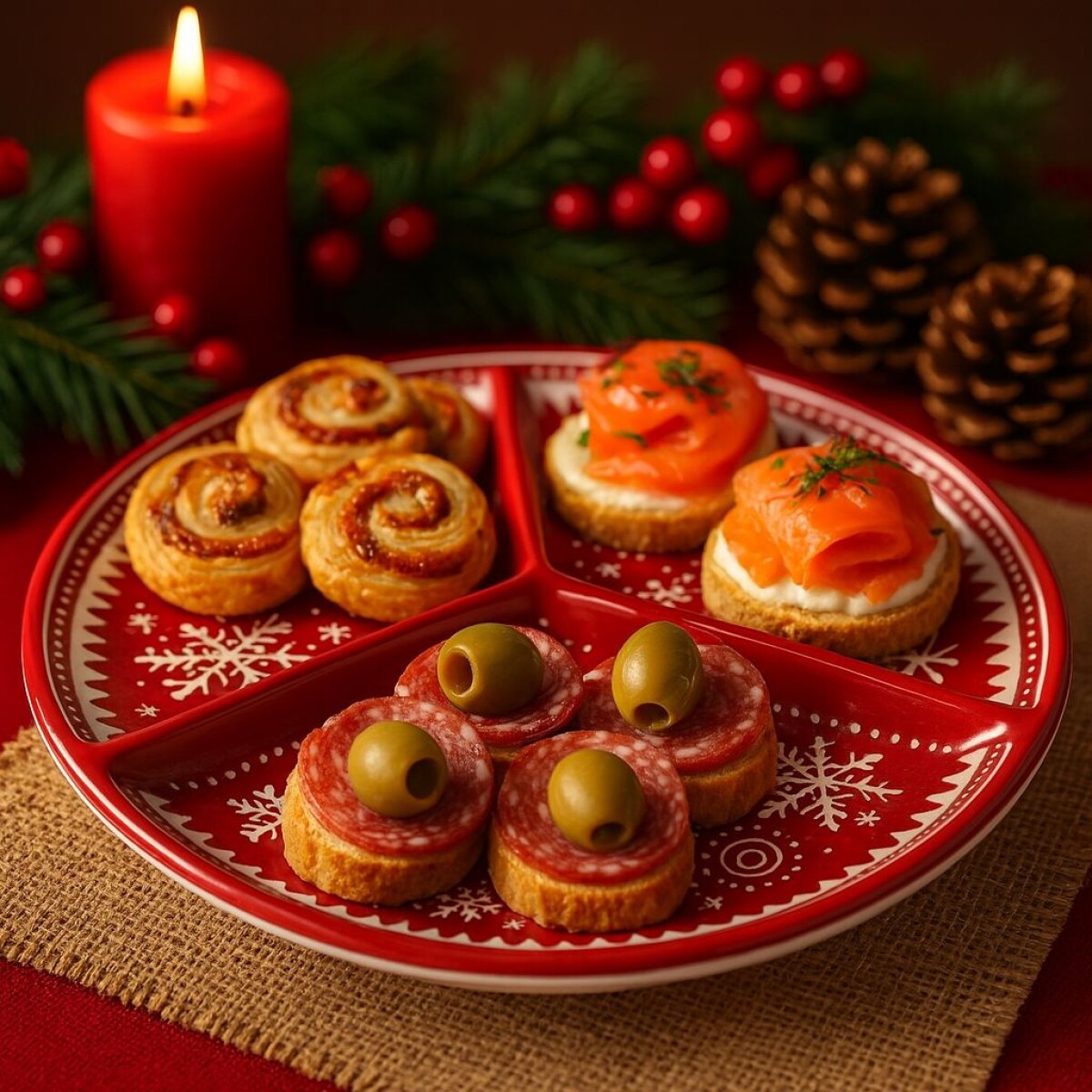 Plato Copetinero 3 Divisiones 