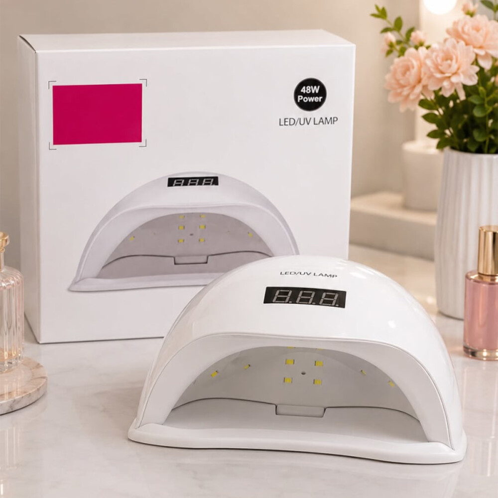 Lámpara Uv Led Secador Uñas Profesional Máquina Secador Uñas Blanco Lámpara Uv Led Secador Uñas Profesional Máquina Secador Uñas Blanco