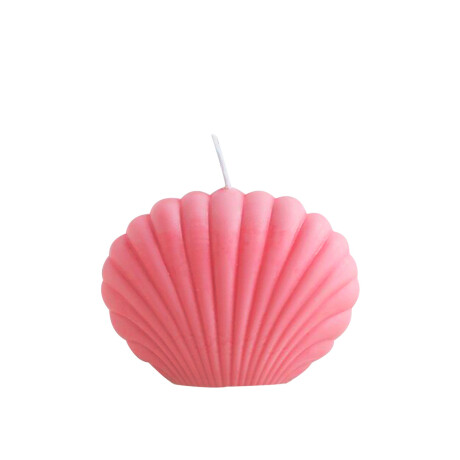 Vela decorativa shell Rosada