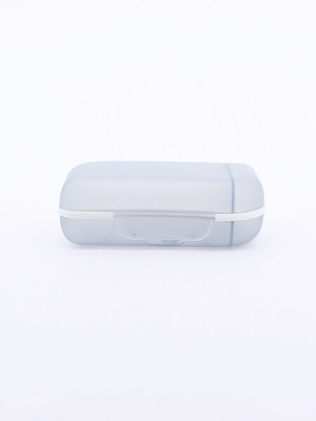 JABONERA DE PLASTICO GRIS