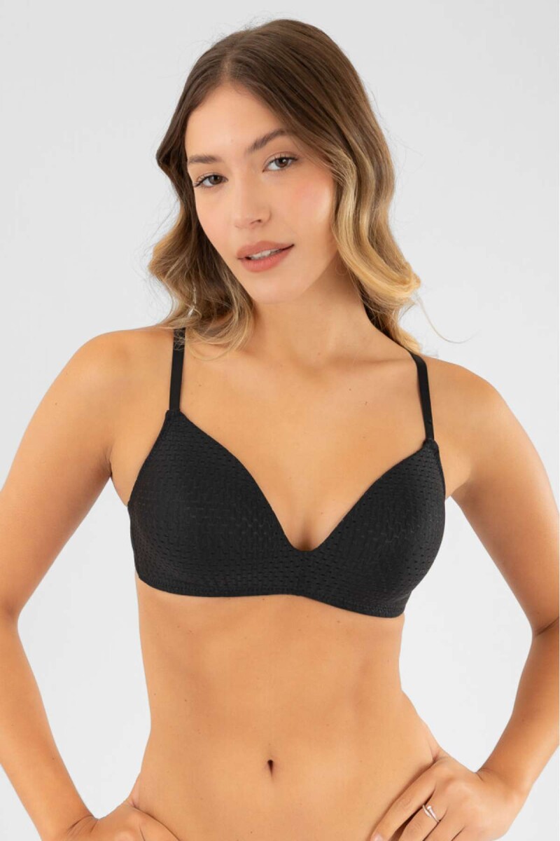 Soutien triangulo preformado azucena - Negro 