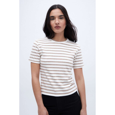 Remera Eva Rayas arena