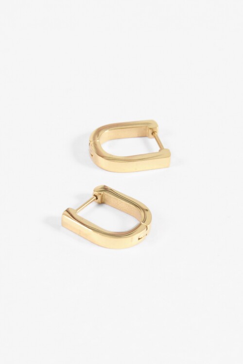 Aros acero 14 mm dorado