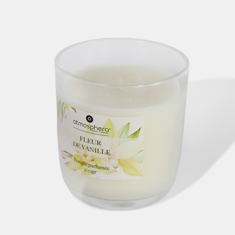 VELA AROMATICA EN POTE DE VIDRIO VAINILLA Unica