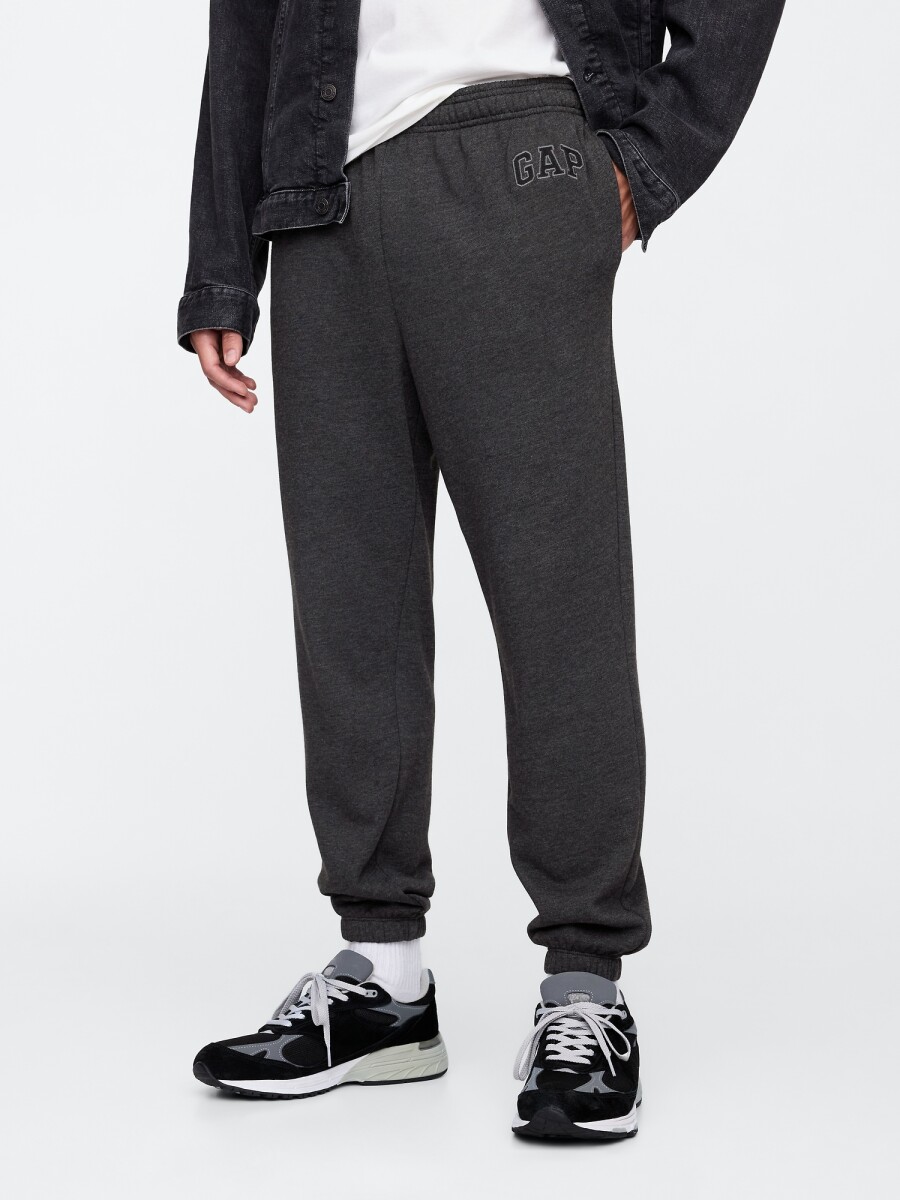 V-FRCH FT HERITAGE LOGO JOGGER - B85 CHARCOAL HEATHER 