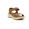 Country Sandalia Dama Casual 1 Tira Y Pulsera C/velcro Ambar