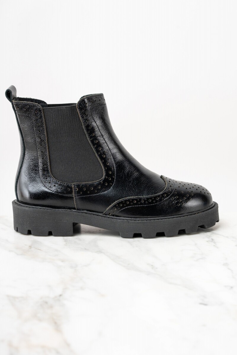 Bota Cuero - Negro 