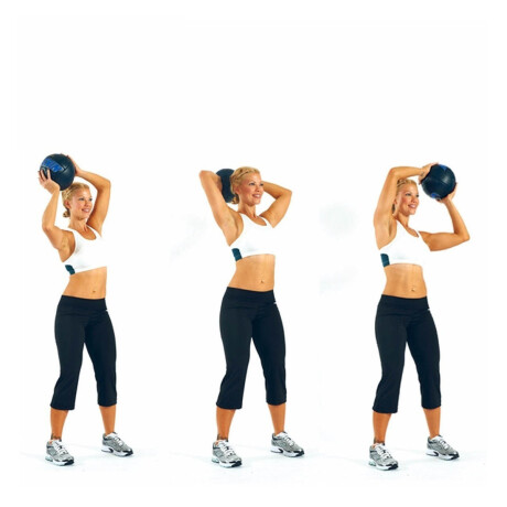 Pelota Medicinal 3kg Cuero Medicine Ball Balón Peso Fit009002-3k