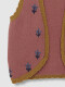 Chaleco Bordados Rosa Oscuro