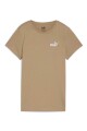 REMERA MUJER PUMA ESS+ EMBROLDERY TEE Beige