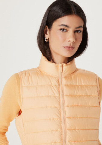 COLETE FEM NARANJA CLARO