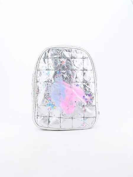 MOCHILA INFANTIL PLATEADO