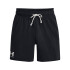 UA Rival Terry 6in Short-GRY BLK-001