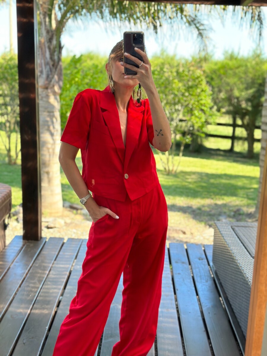 Pantalon Durazno - Rojo 